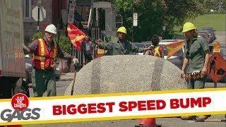 Watch World's Biggest Speed Bump Prank Video