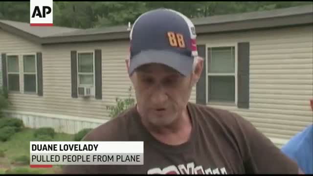 Watch Four Rescued From Crashed Plane Video