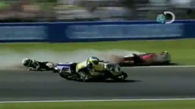 Watch Destroyed in Seconds - Motorcycle Catches Fire During Race Video