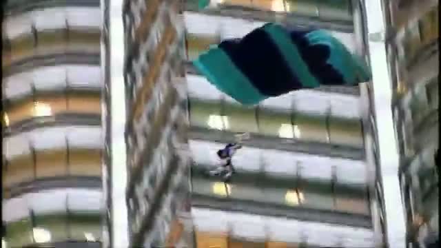 Watch Destroyed in Seconds - Base-Jumping Building Slam Video Video