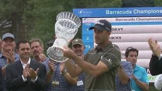 Watch Geoff Ogilvy earns victory with 49 points at Barracuda Video