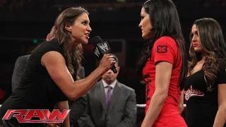 Watch Brie Bella vs. Stephanie McMahon SummerSlam contract signing: WWE Raw, Aug. 4, 2014 Video