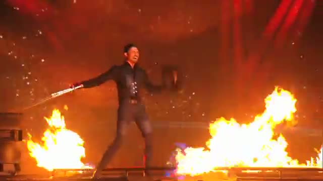 Watch Loop Rawlins: Modern Cowboy Lassos Through Fire - America's Got Talent 2014 Video
