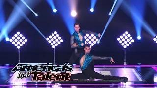 Watch John & Andrew: Male Dance Duo Pull Off Fierce Salsa Moves - America's Got Talent 2014 Video