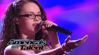 Watch Mara Justine: Young Girl Belts Out "Unconditionally" Katy Perry Cover - America's Got Talent 2014 Video
