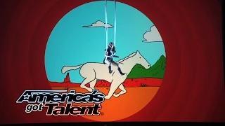 Watch Aerial Animation: Aerial Act Goes Under the Sea - America's Got Talent 2014 Video
