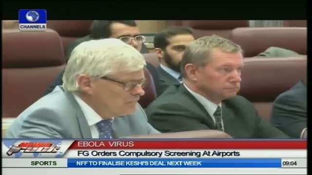 Watch Ebola Virus: Nigerian Government Orders Compulsory Screening At Airports Video
