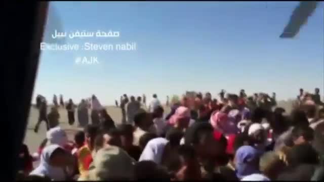 Watch As Refugees Flee, US Sends Arms to Iraqi Kurds Video