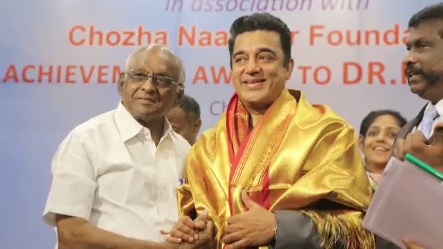 Watch Felicitation - Kamal Haasan receives Life time Achievement Award - Governor K .Rosaiah Video