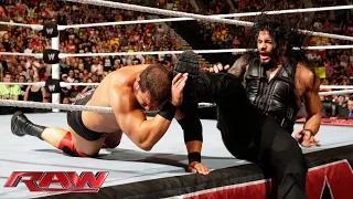 Watch Roman Reigns vs. RybAxel Ã¢â‚¬â€œ 2-on-1 Handicap Match: WWE Raw, Aug. 11, 2014 Video