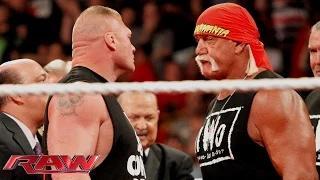 Watch Brock Lesnar crashes Hulk Hogan's birthday celebration: WWE Raw, Aug. 11, 2014 Video
