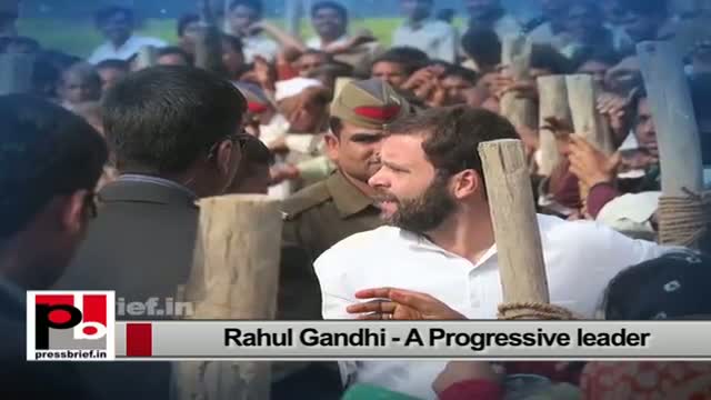 Watch Rahul Gandhi - a perfect mass leader who not only preaches but delivers too Video
