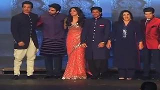 Watch SRK, Deepika & Abhishek Walk The Ramp At Happy New Year Trailer Launch Video
