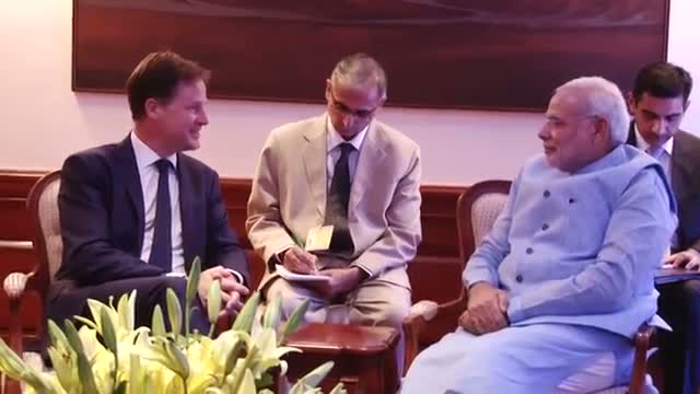 Watch Deputy PM of the UK calls on PM Narendra Modi Video