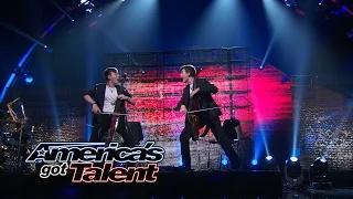 Watch Emil & Dariel: Rock & Roll Cellists Cover The Rolling Stones - America's Got Talent 2014 Video