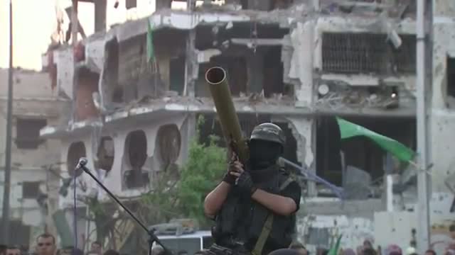 Watch Vigil After Gaza Building Destroyed Video