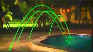 Watch Pentair Swimming Pool Deck Jets with Led Lights Video