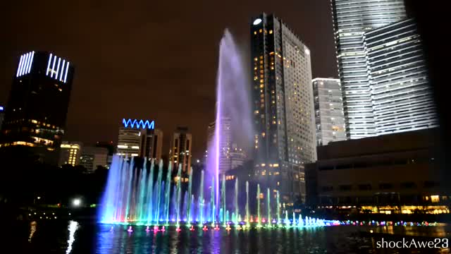 Watch Amazing Fountain Show - KLCC New Musical Fountain Video
