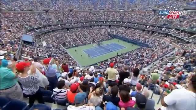 Watch 2014 US OPEN Maria Sharapova vs Caroline Wozniacki Amazing Point  Video
