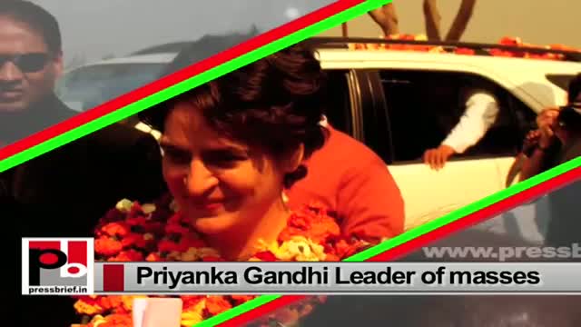 Watch Priyanka Gandhi Vadra - charismatic, energetic like former PM Indira Gandhi Video