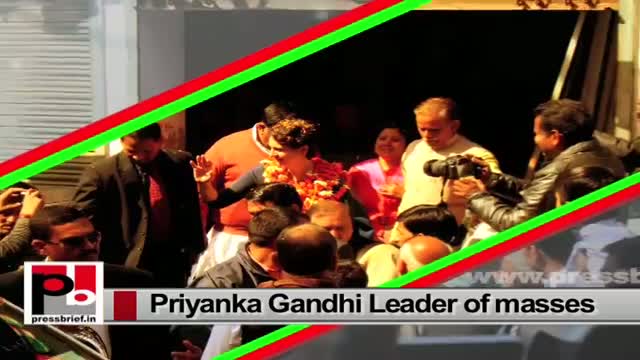 Watch Priyanka Gandhi Vadra - charismatic Congress campaigner, genuine and energetic mass leader Video