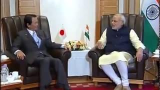 Watch PM Narendra Modi meets Japanese Deputy PM & Finance Minister Video