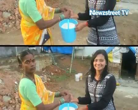 Watch Hyderabad woman innovates 'Rice Bucket Challenge' to serve needy Video