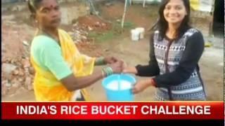 Watch Rice Bucket Challenge a hit at Ganesha pandals Video
