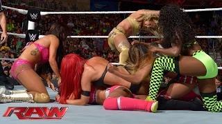 Watch Naomi, Summer Rae & Layla vs. Cameron, Eva Marie & Rosa Mendes: WWE Raw, Sept. 1, 2014 Video