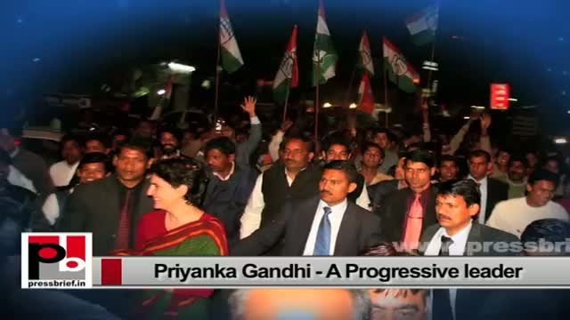 Watch Priyanka Gandhi Vadra-young, progressive and energetic Congress campaigner Video