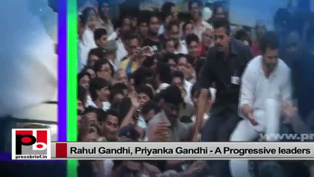 Watch Rahul Gandhi, Priyanka Gandhi Vadra-energetic Congress leaders, inspiring personalities Video