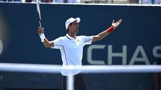 Watch Novak Djokovic Fantasti short point HD - Djokovic vs Nishikori US Open 2014 Video