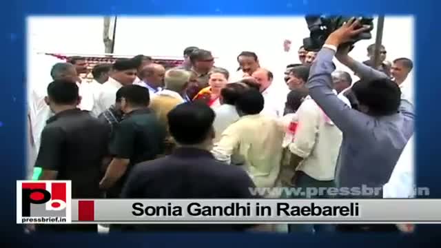 Watch Sonia Gandhi in Raebareli slams Narendra Modi's '100-Day Government' Video