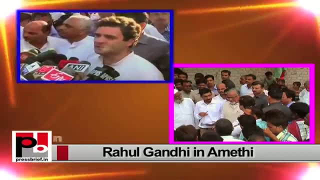 Watch Rahul Gandhi says in Amethi: Nation suffers, PM Modi plays drum Video