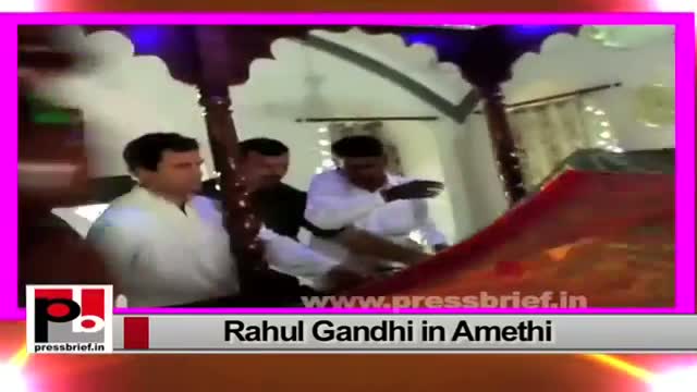 Watch Congress Vice President Rahul Gandhi visits Amethi, takes jibe at PM Narendra Modi Video