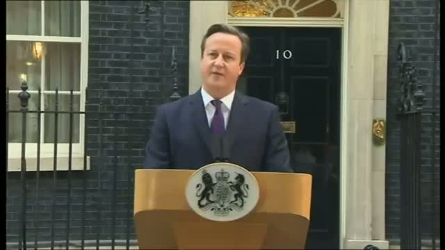 Watch British PM 'delighted' at Scottish Results Video