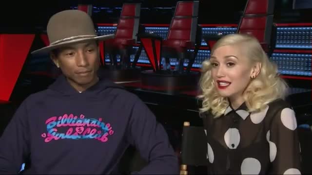 Watch Pharrell, Stefani Talk 'Voice' Competition Video