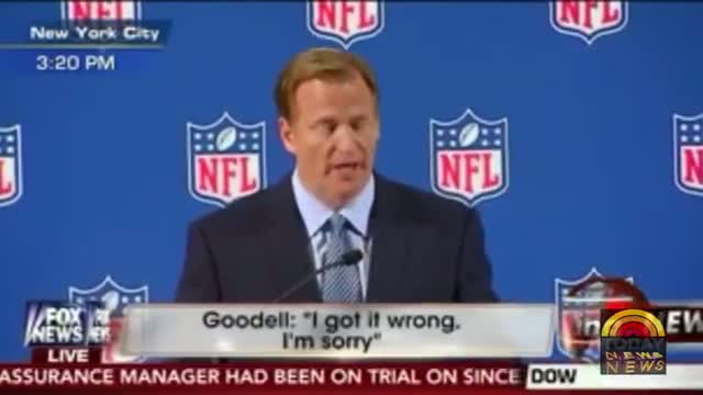 Watch NFL Commissioner Roger Goodell news conference press speak Ray Rice Elevator Knockout Video Case Video