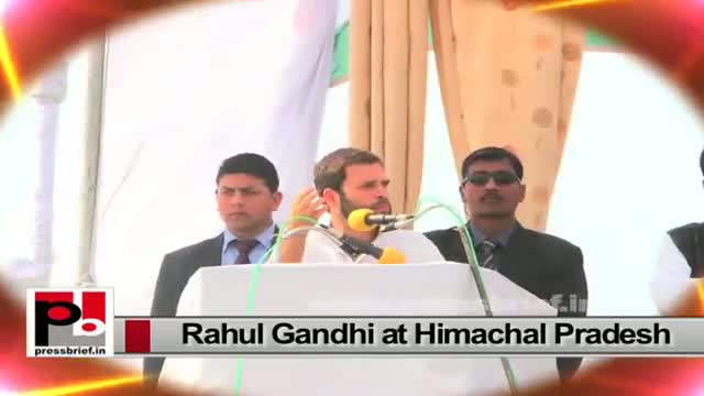 Watch Rahul Gandhi during his Amethi visit slams Narendra Modi led NDA Govt at the centre Video