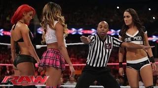 Watch Brie Bella vs. Cameron & Eva Marie - 2-on-1 Handicap Match: WWE Raw, Sept. 29, 2014 Video