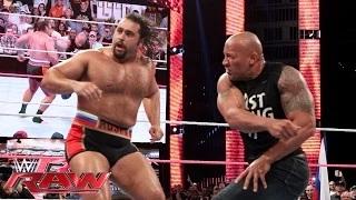 Watch The Rock confronts Rusev: WWE Raw, Oct. 6, 2014 Video
