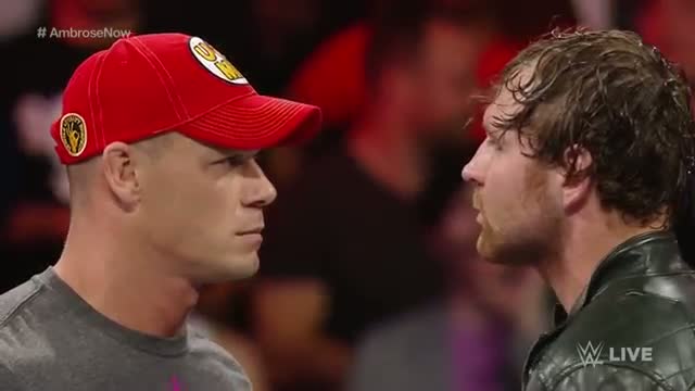 Watch Dean Ambrose and John Cena have a heated war of words: WWE Raw, Oct. 6, 2014 Video