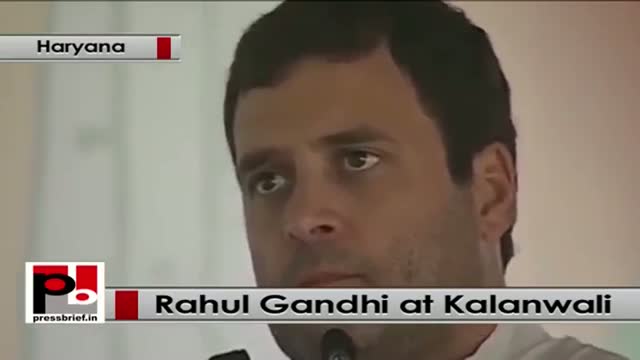 Watch Rahul Gandhi speaks at Congress election rally at Kalanwali, Haryana Video