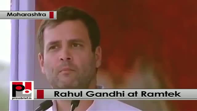 Watch Rahul Gandhi speaks at congress election rally at Ramtek, Maharashtra Video