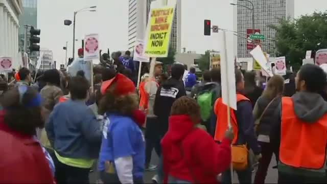 Watch Hundreds Rally Against St. Louis Police Violence Video