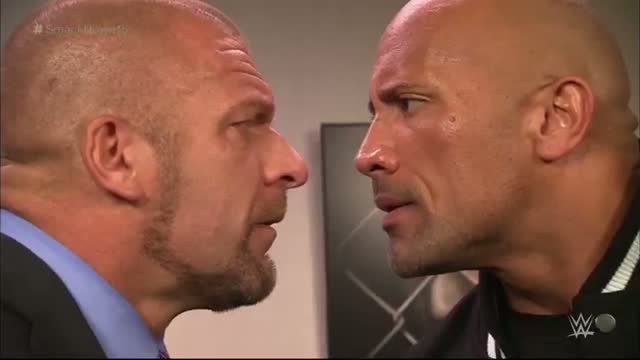 Watch The Rock and Triple H take an aggressive stroll down memory lane: WWE SmackDown, Oct. 10, 2014 Video