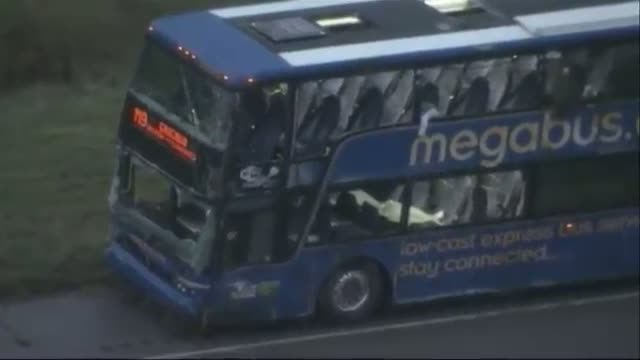 Watch Indiana Tour Bus Crashes, Several Injured Video