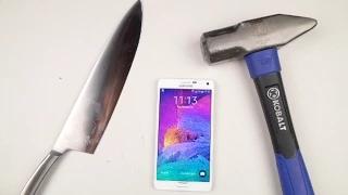 Watch Samsung Galaxy Note 4 Hammer & Knife Test Video