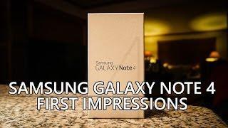 Watch Samsung Galaxy Note 4 Unboxing and First Impressions! Video