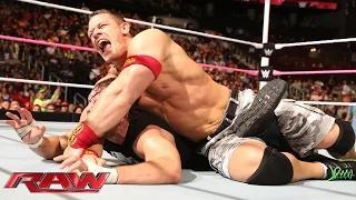Watch John Cena vs. Dean Ambrose - No Holds Barred Contract on a Pole Match: WWE Raw, Oct. 13, 2014 Video
